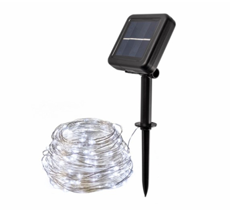 Светильник ФАZА светодиод солнечн нить 21.9м 200 LED хол. бел. SLR-G03-200W фото 1