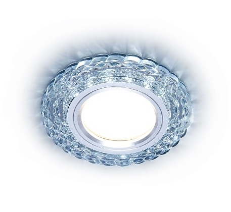 Светильник Ambrella Light S287 GU5.3+3W CL прозрачный (LED WIGHT) D90*25 фото 1