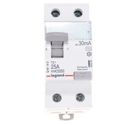 УЗО Legrand 403000 2P 25А 30мА 6kA эл-мех ТX3 фото 1