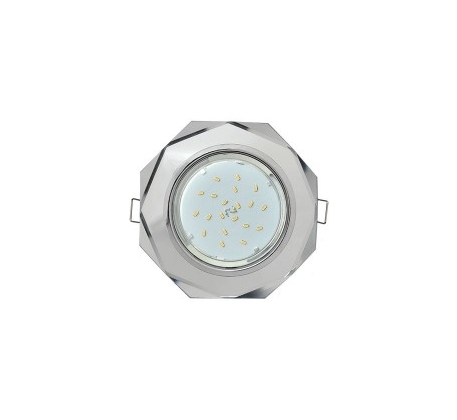 Светильник Экола GX53/H4 Glass 8-угол. с прям. гранями FM538AECH фото 1