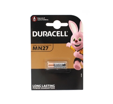 Батарейка DURACELL A27 (MN27) алкалиновая бл./1шт. фото 1