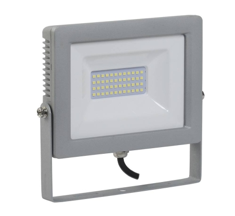 Прожектор IEK LED СДО-7 10W 900Лм 6500К IP65 серый фото 1