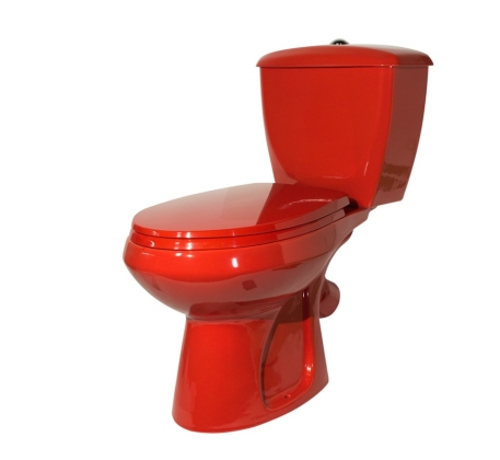 Унитаз-компакт Элисса Стандарт, с сиденьем, красный (43360110202) фото 1