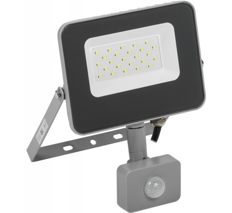 Прожектор IEK LED СДО-7 20Вт 6500К 1800Лм серый с внешним датчиком движения IP54 фото 1