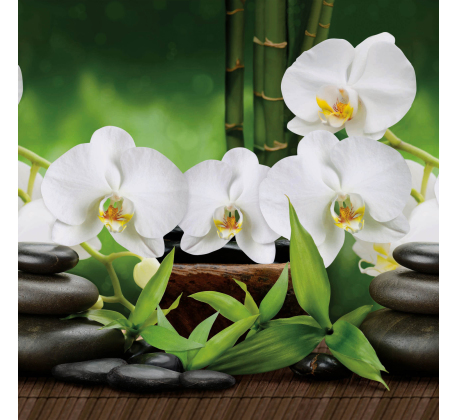 Кухонный фартук Белая Орхидея ЛДП 3000*600*1,5мм фото 1
