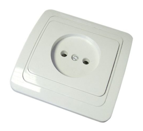 Розетка IN HOME Classico 1гн без З/К с/у белая IP20 /2022-W/ фото 1