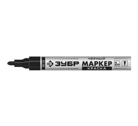 Маркер-краска (строительный) МК-750 черный ЗУБР 06325-2 фото 1