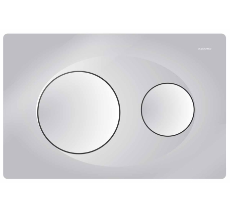 Панель смыва AZARIO хром глянец (круглая) (10317120/141022/3127853, ТУРЦИЯ) фото 1