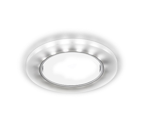 Светильник Ambrella Light G214 GX53+3W CH/WH хром/матовый (LED WIGHT) фото 1