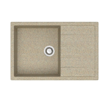Мойка из искусственного камня AZARIO Vision (750x505x218) Песочная (сифон + герметик) CS00078340 фото 1
